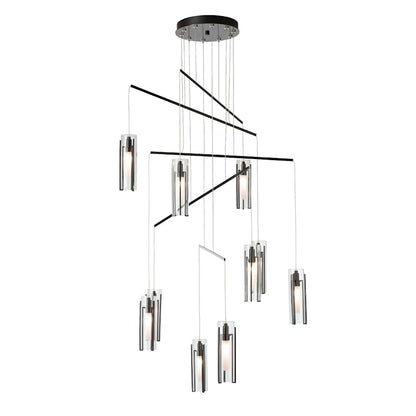 Hubbardton Forge Exos 10 Light 35" Wide Multi Light Pendant