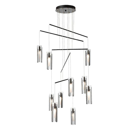 Hubbardton Forge Exos 10 Light 35" Wide Multi Light Pendant