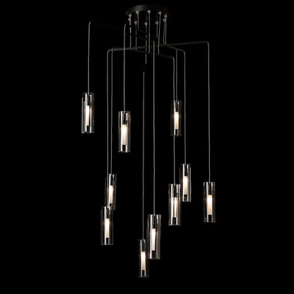 Hubbardton Forge Exos 10 Light 35" Wide Multi Light Pendant