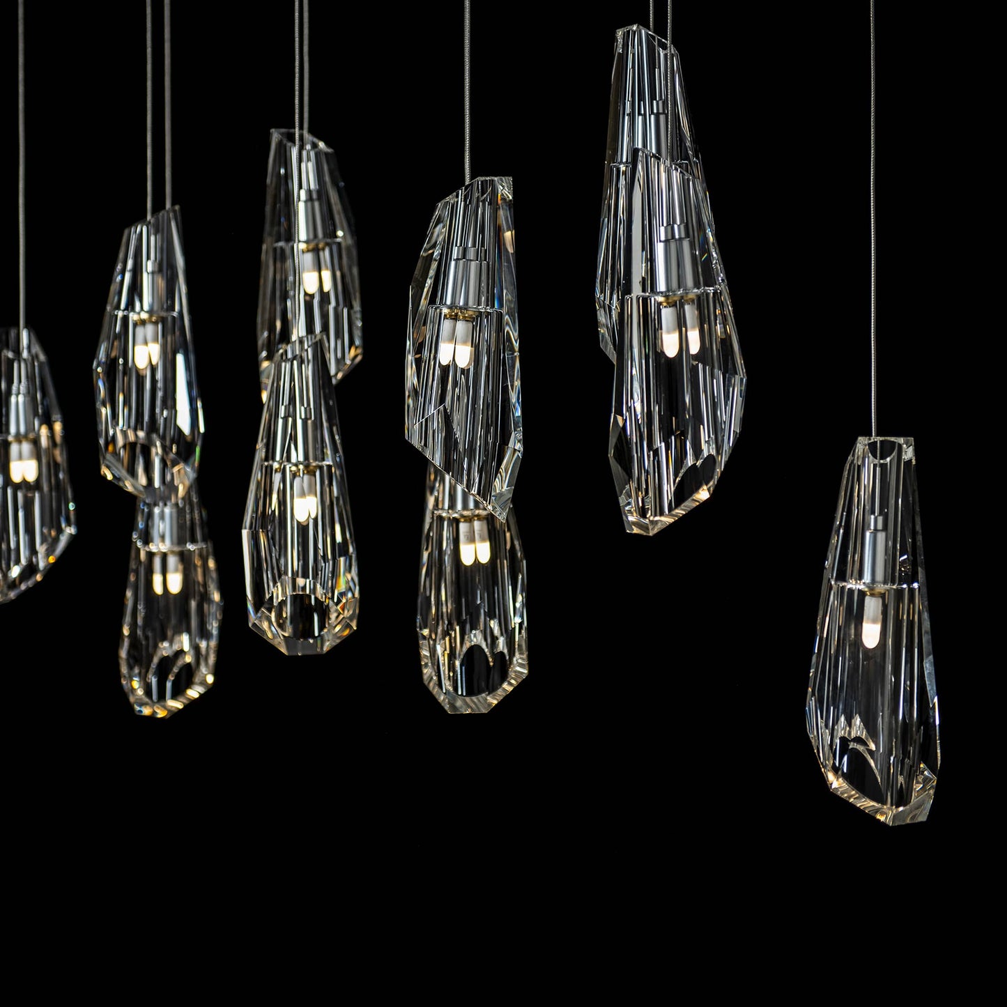 Luma 10 Light 45" Wide Crystal Linear Pendant