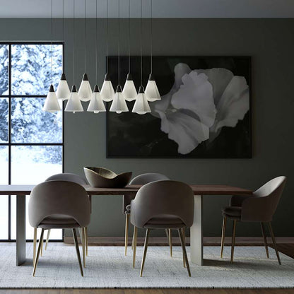 Hubbardton Forge Mobius 10 Light 46" Wide Linear Pendant