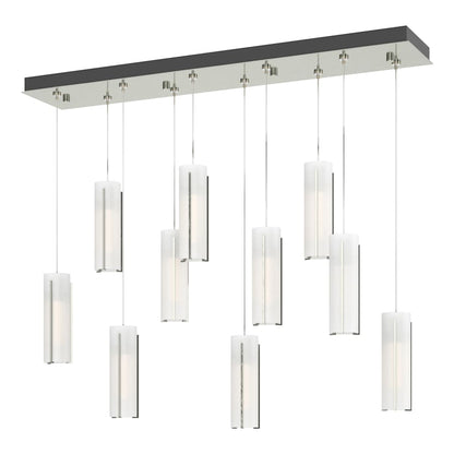 Hubbardton Forge Exos 10 Light 45" Wide Linear Pendant