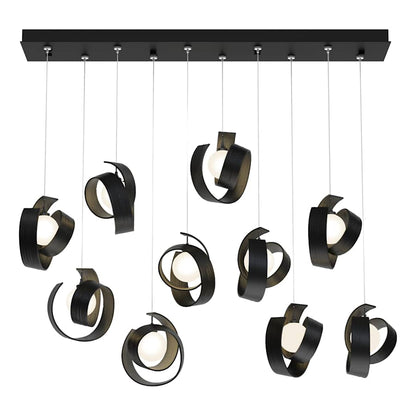 Hubbardton Forge Riza 10 Light 47" Wide Linear Pendant