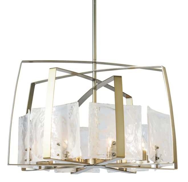 Arc 8 Light 34" Wide Drum Chandelier