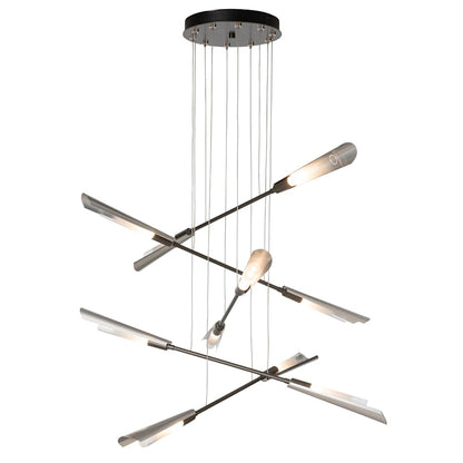 Hubbardton Forge Flight 10 Light 40" Wide Multi Light Pendant