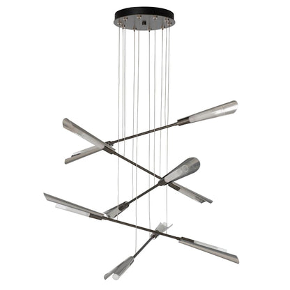 Hubbardton Forge Flight 10 Light 40" Wide Multi Light Pendant
