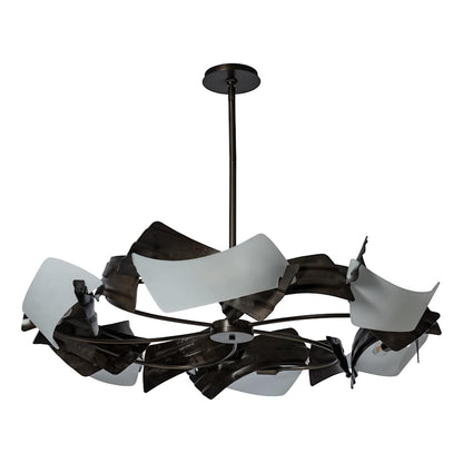 Hubbardton Forge Crest 6 Light 38" Wide Abstract Pendant
