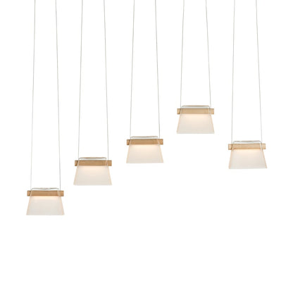 Hubbardton Forge Cowbell 41" Wide Linear Pendant