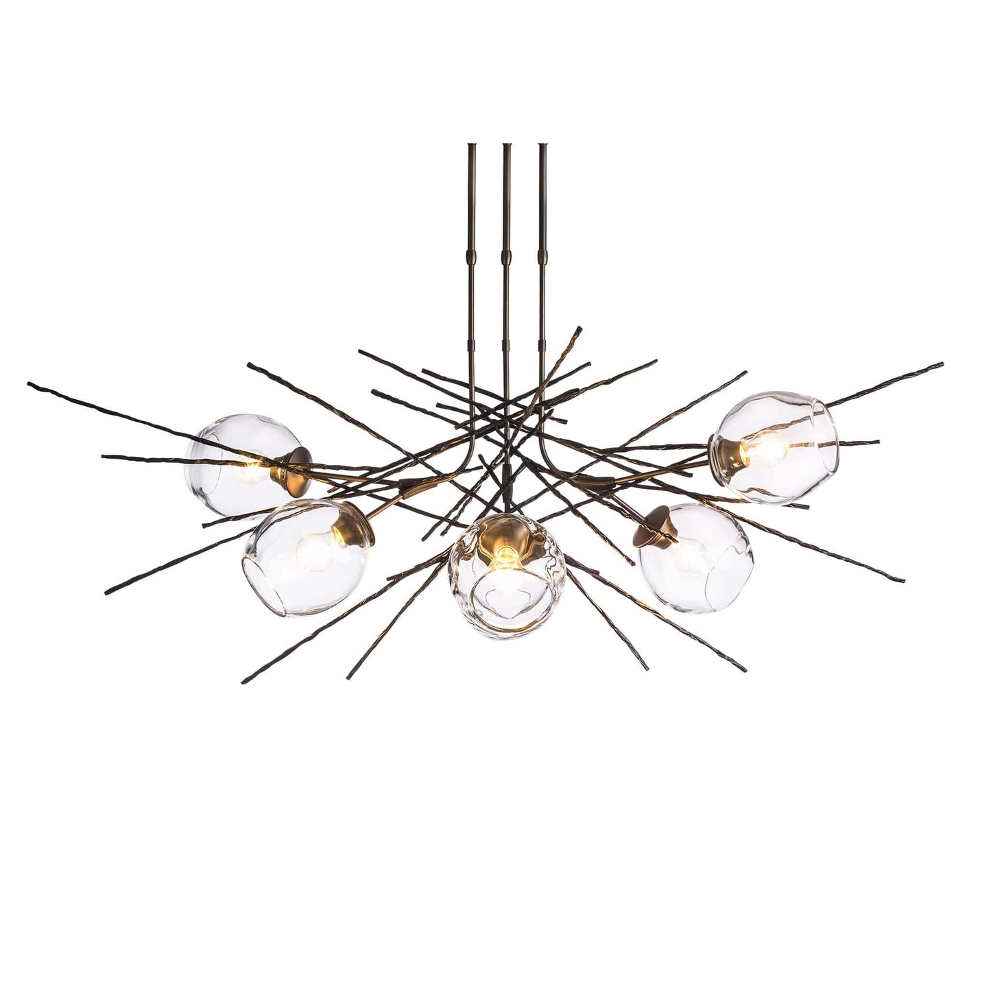 Griffin 6 Light 63" Wide Abstract Short Orientation Chandelier