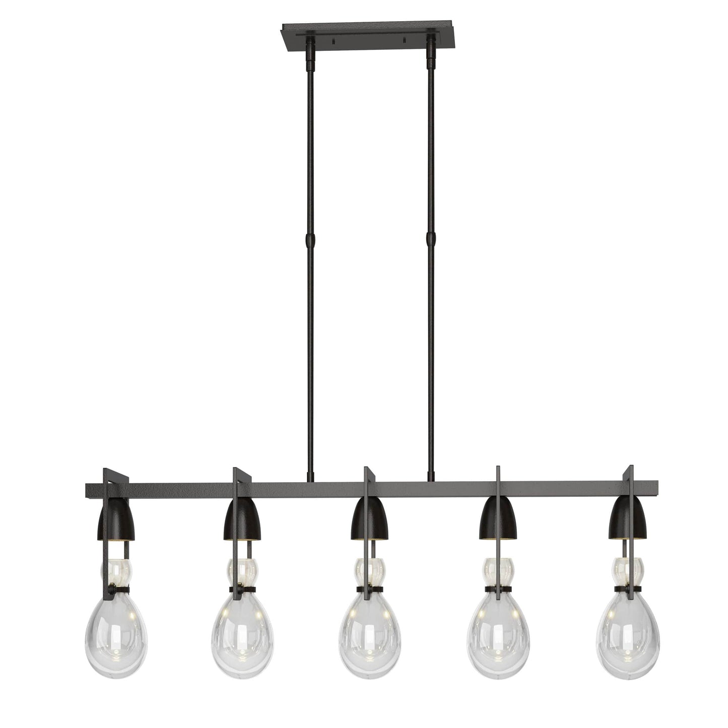 New Traditional 5 Light 41" Wide Linear Pendant
