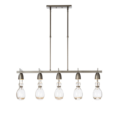 New Traditional 5 Light 41" Wide Linear Pendant