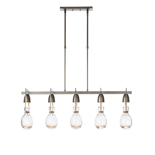 New Traditional 5 Light 41" Wide Linear Pendant