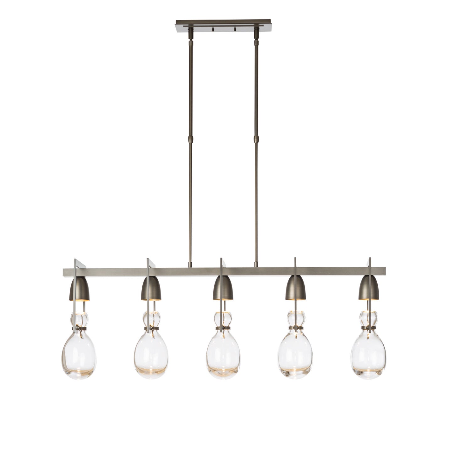 New Traditional 5 Light 41" Wide Linear Pendant
