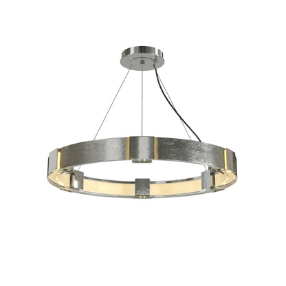 Hubbardton Forge Aura 6 Light 29" Wide Ring Chandelier