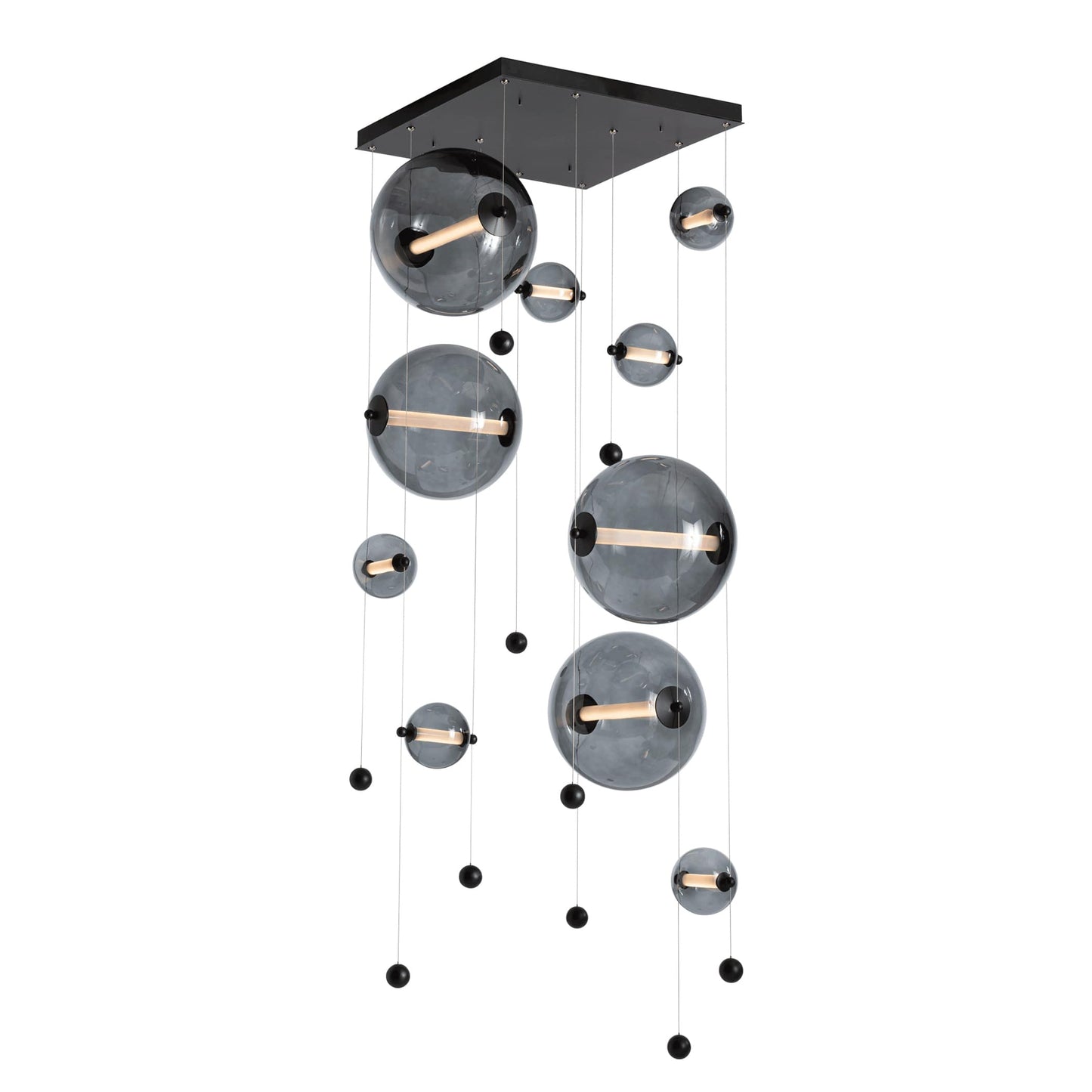 Abacus 36" Wide LED Suspension Multi Light Pendant