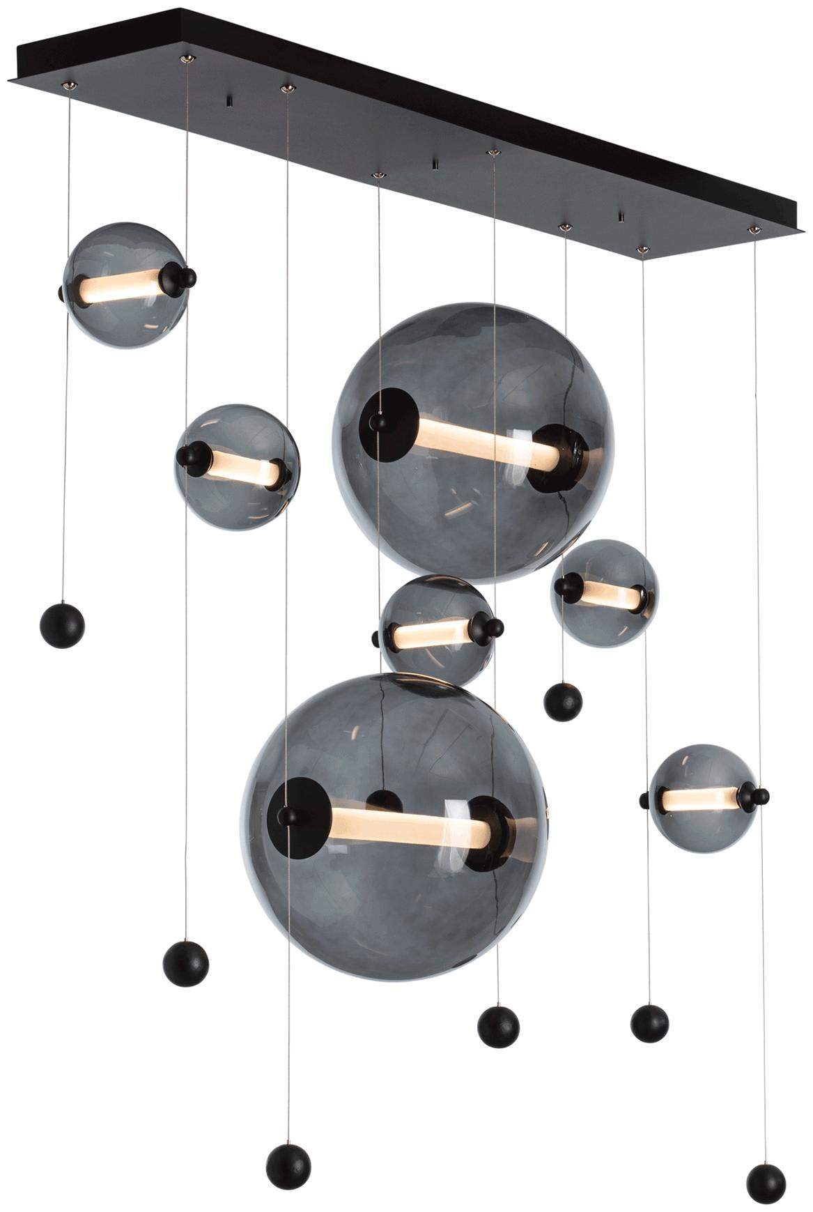 Abacus 49" Wide LED Suspension Multi Light Pendant