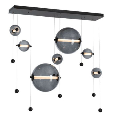 Abacus 49" Wide LED Suspension Multi Light Pendant