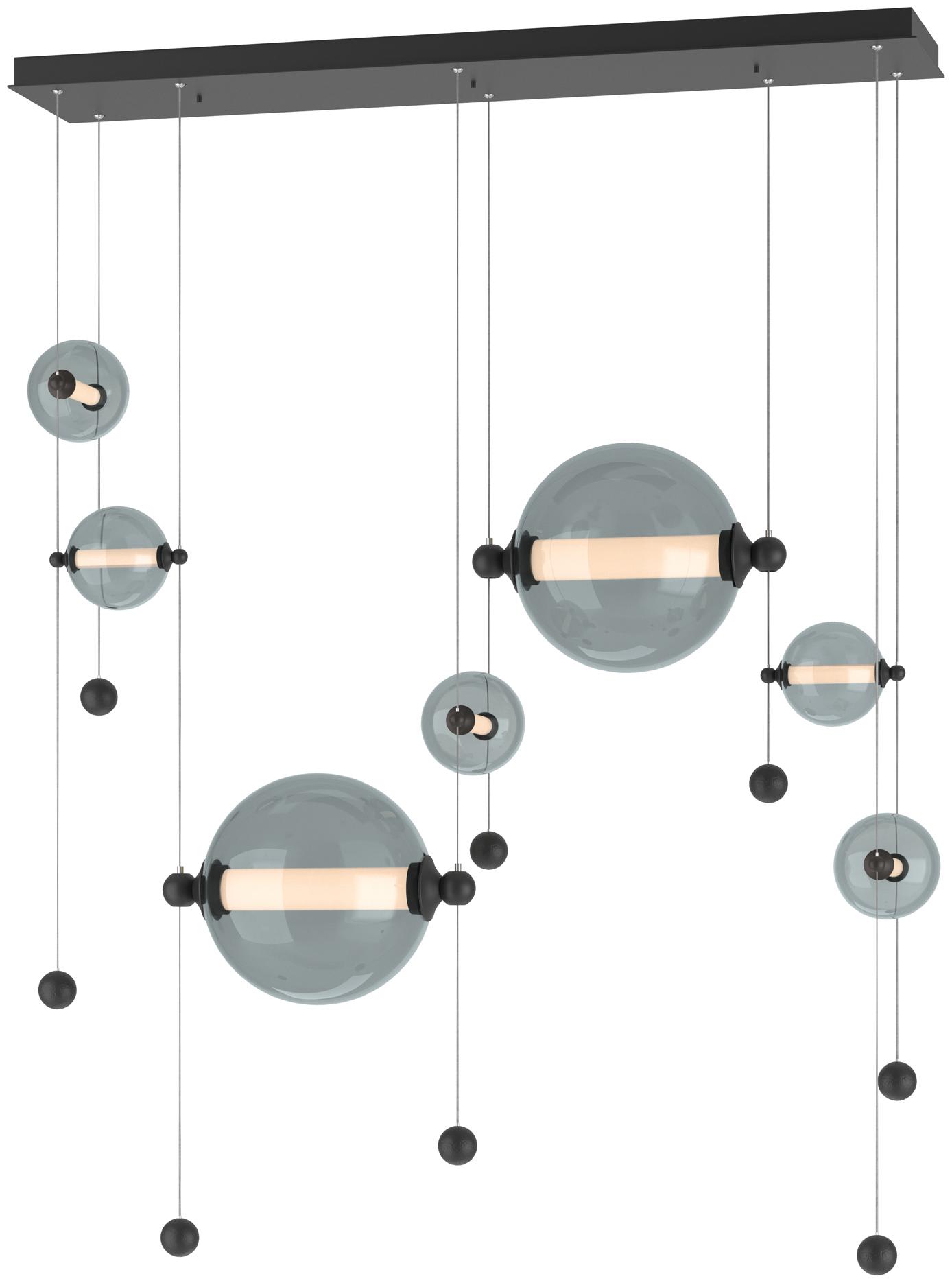 Abacus 49" Wide LED Suspension Multi Light Pendant
