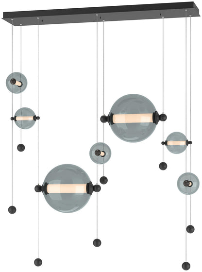 Abacus 49" Wide LED Suspension Multi Light Pendant