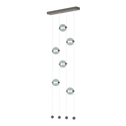 Hubbardton Forge Abacus 22" Wide LED Suspension Multi Light Pendant