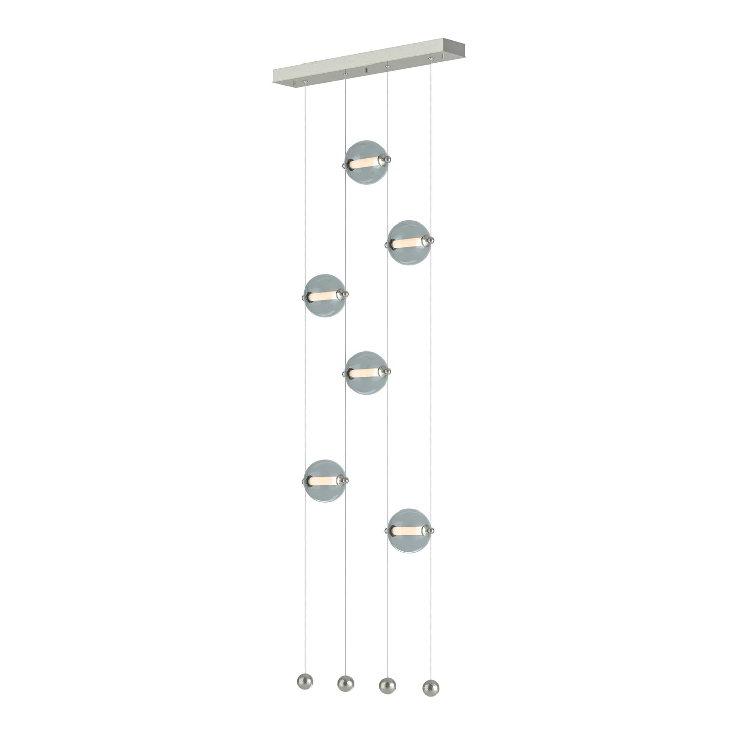 Abacus 22" Wide LED Suspension Multi Light Pendant