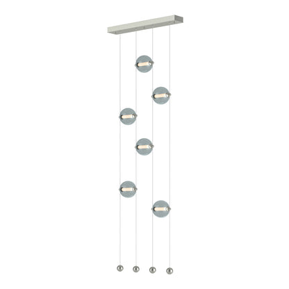 Abacus 22" Wide LED Suspension Multi Light Pendant