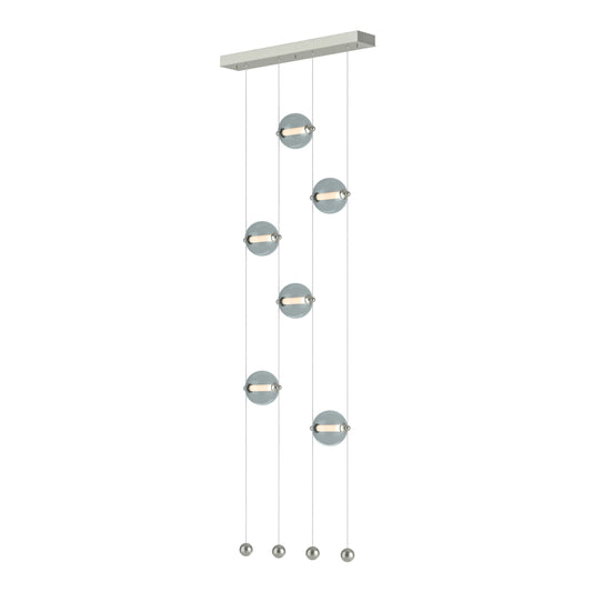 Abacus 22" Wide LED Suspension Multi Light Pendant