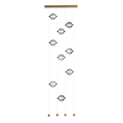 Abacus 22" Wide LED Suspension Multi Light Pendant