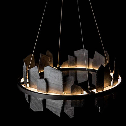 Hubbardton Forge Ardesia 38" Wide LED Ring Chandelier