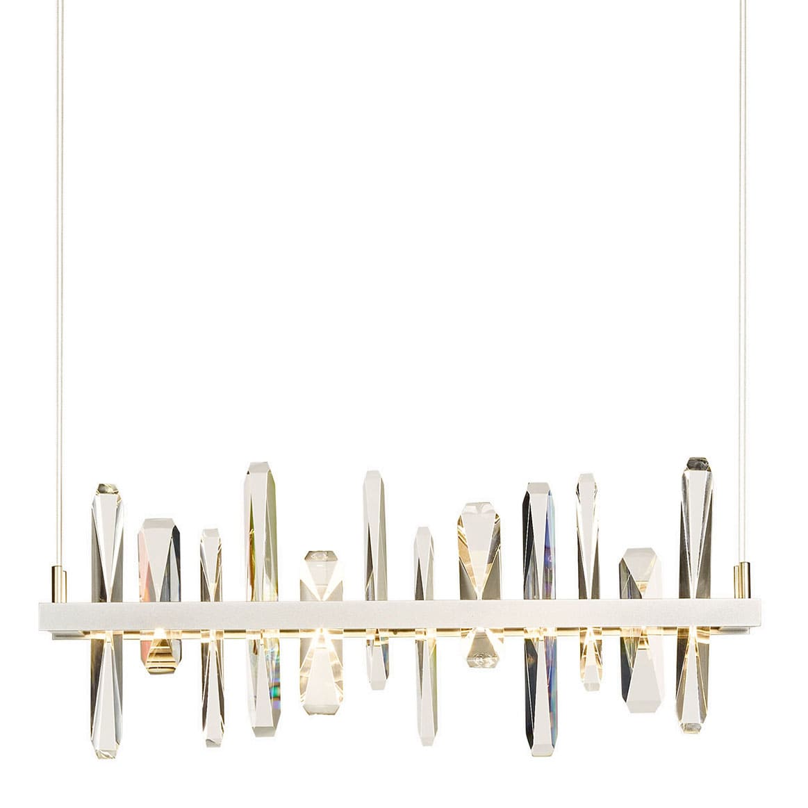 Solitude 26" Wide LED Crystal Linear Chandelier