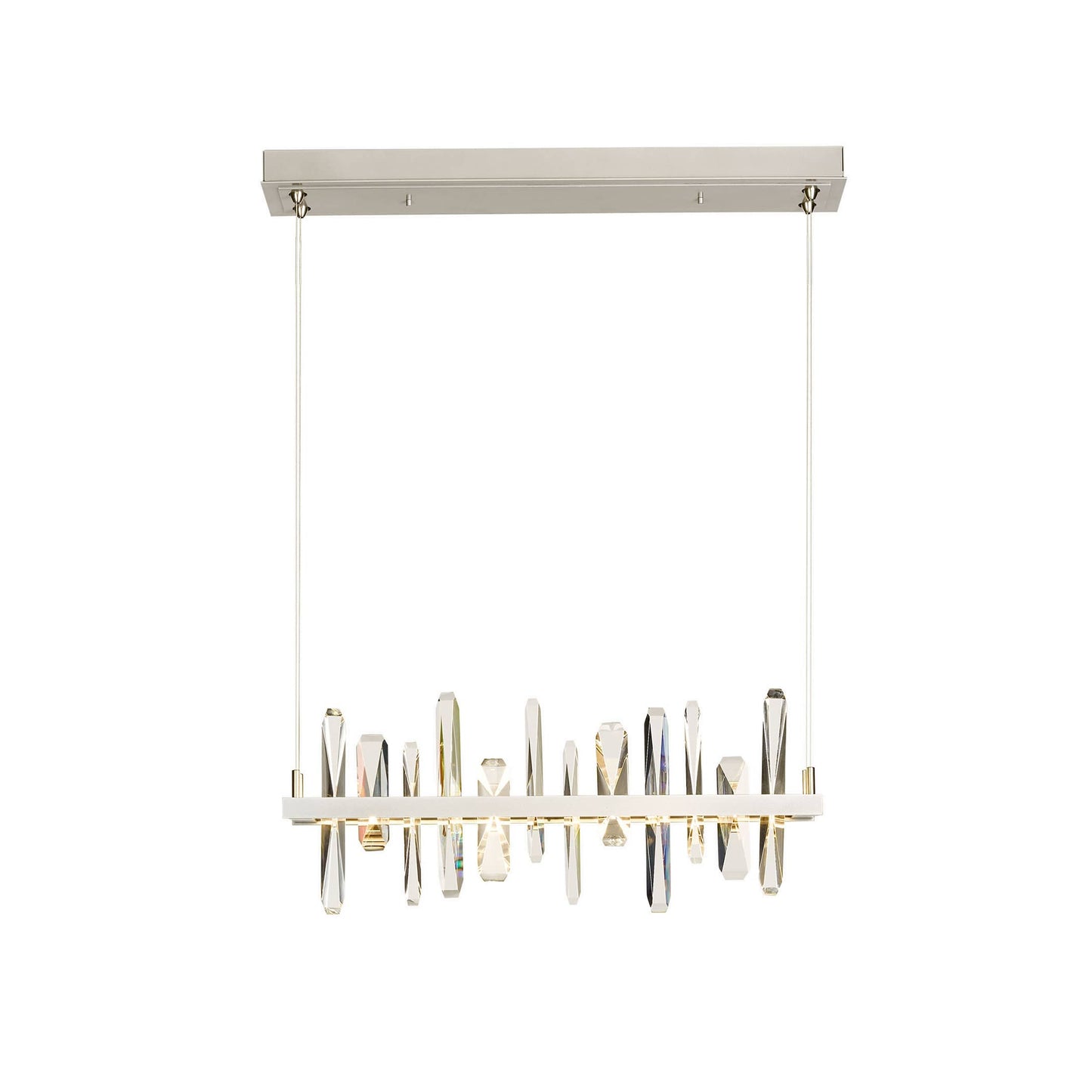 Solitude 26" Wide LED Crystal Linear Chandelier