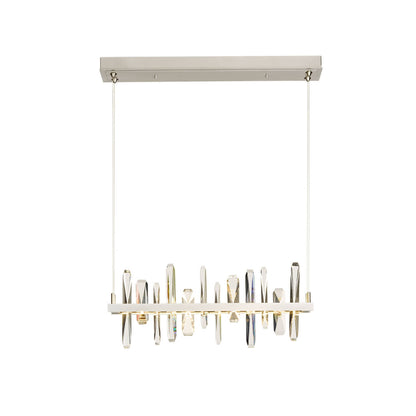 Solitude 26" Wide LED Crystal Linear Chandelier