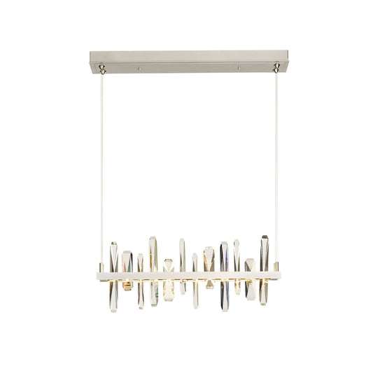 Solitude 26" Wide LED Crystal Linear Chandelier
