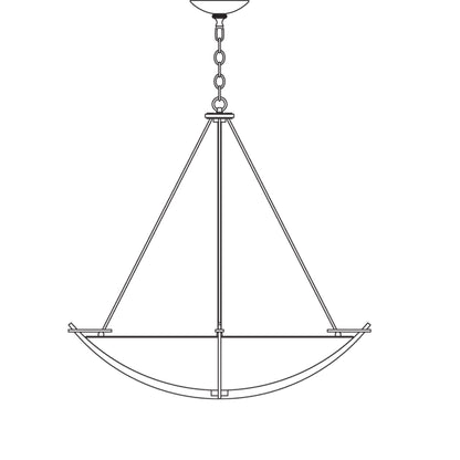 Compass 3 Light 35" Wide Pendant