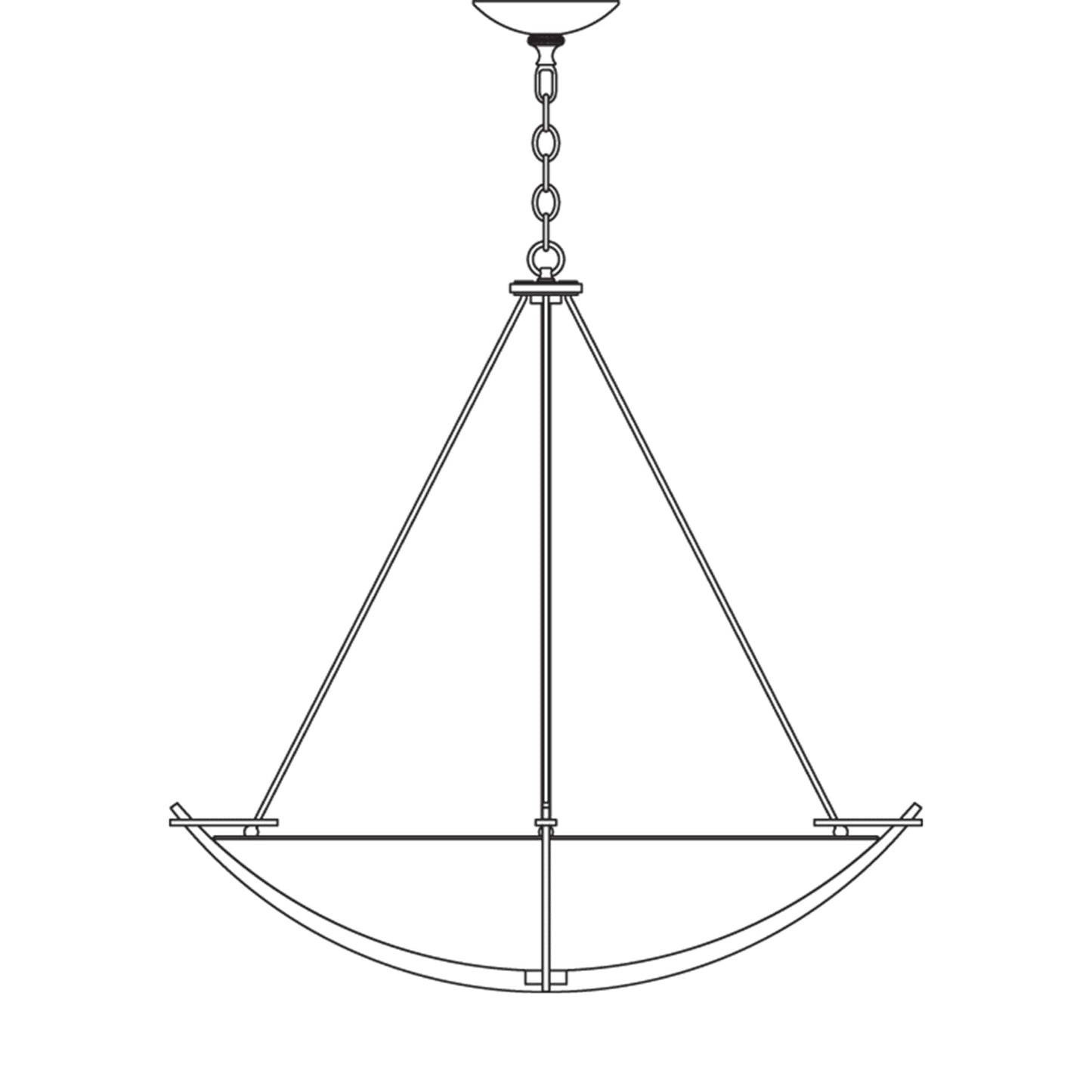 Compass 3 Light 35" Wide Pendant