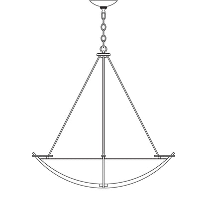 Compass 3 Light 35" Wide Pendant