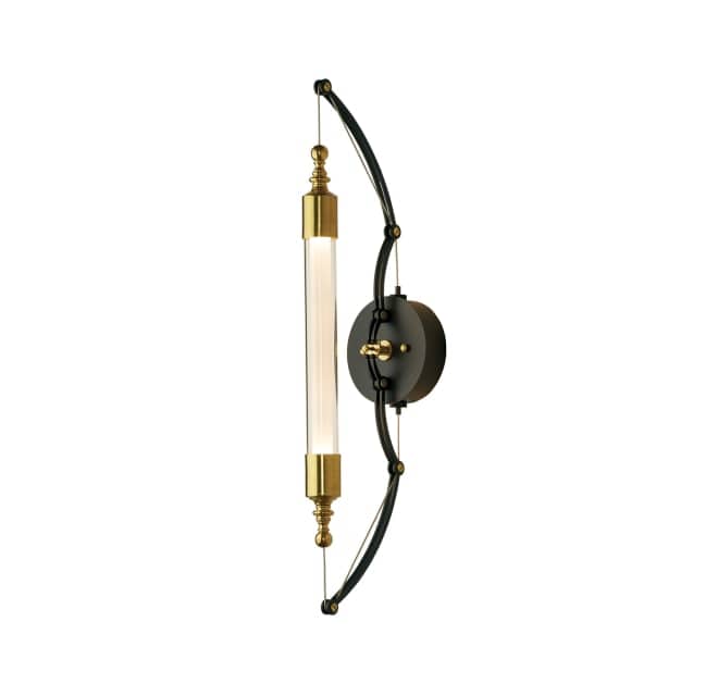 Otto 26" Tall Bathroom Sconce with Customizable Glass Shade