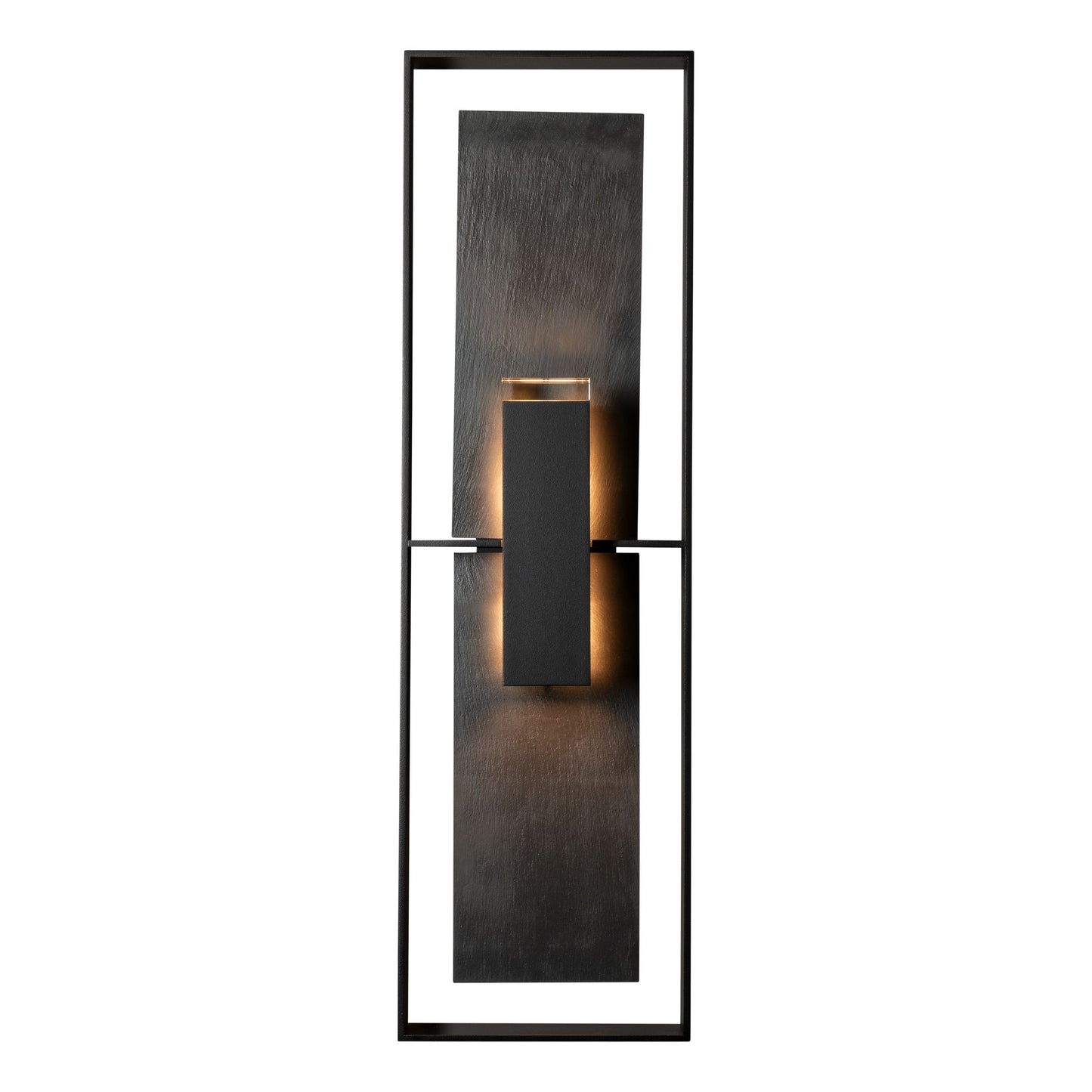 Shadow Box 2 Light 34" Tall Outdoor Wall Sconce