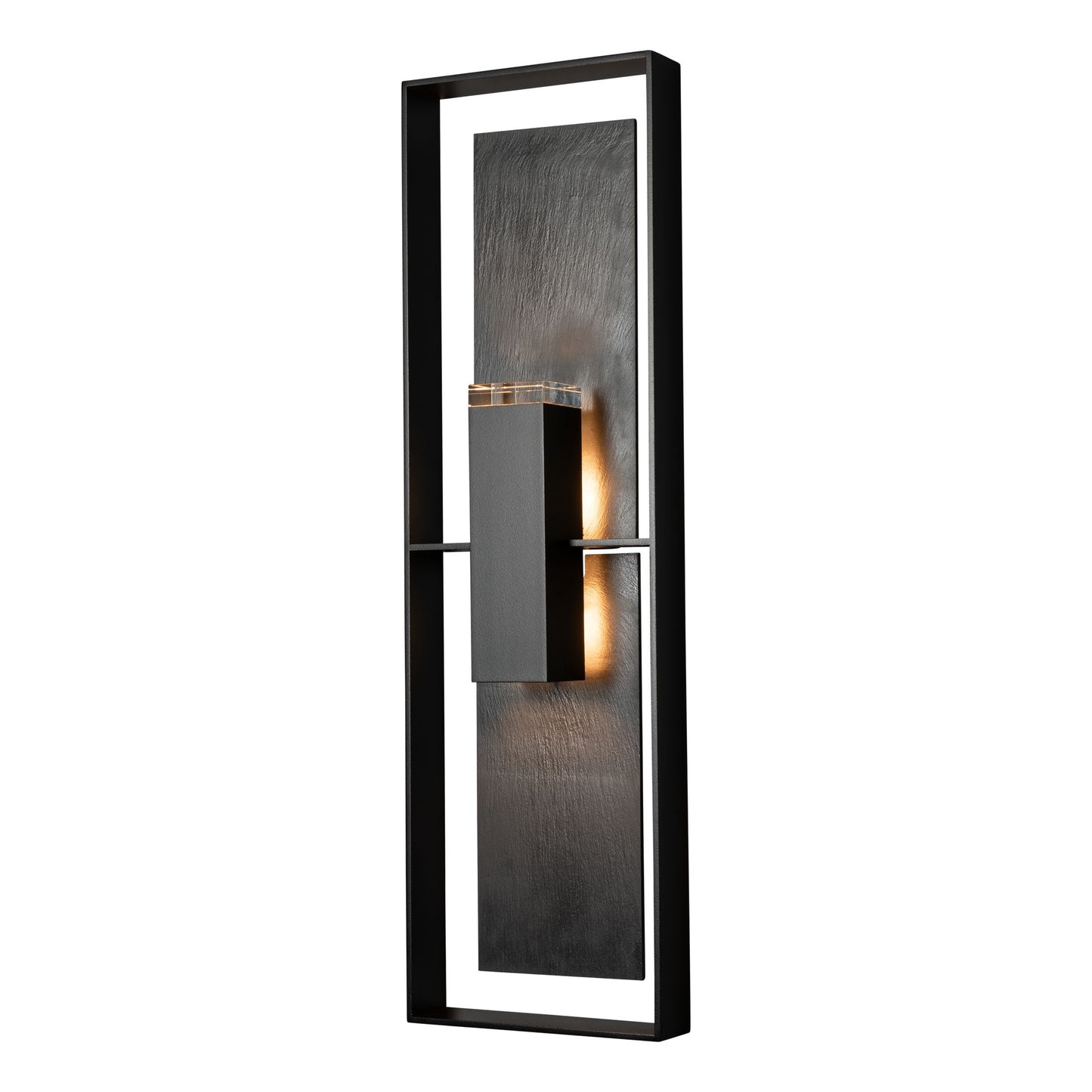 Shadow Box 2 Light 34" Tall Outdoor Wall Sconce
