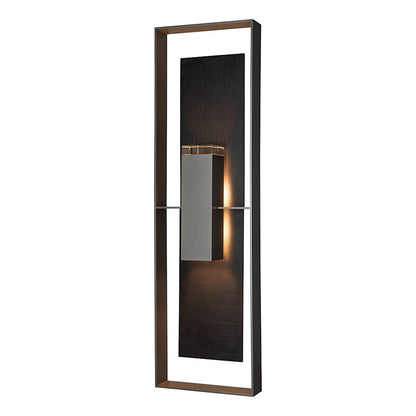 Hubbardton Forge Shadow Box 2 Light 45" Tall Outdoor Wall Sconce