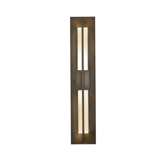 Double Axis 2 Light 24" Tall LED Outdoor Wall Sconce with Customizable Glass Shade