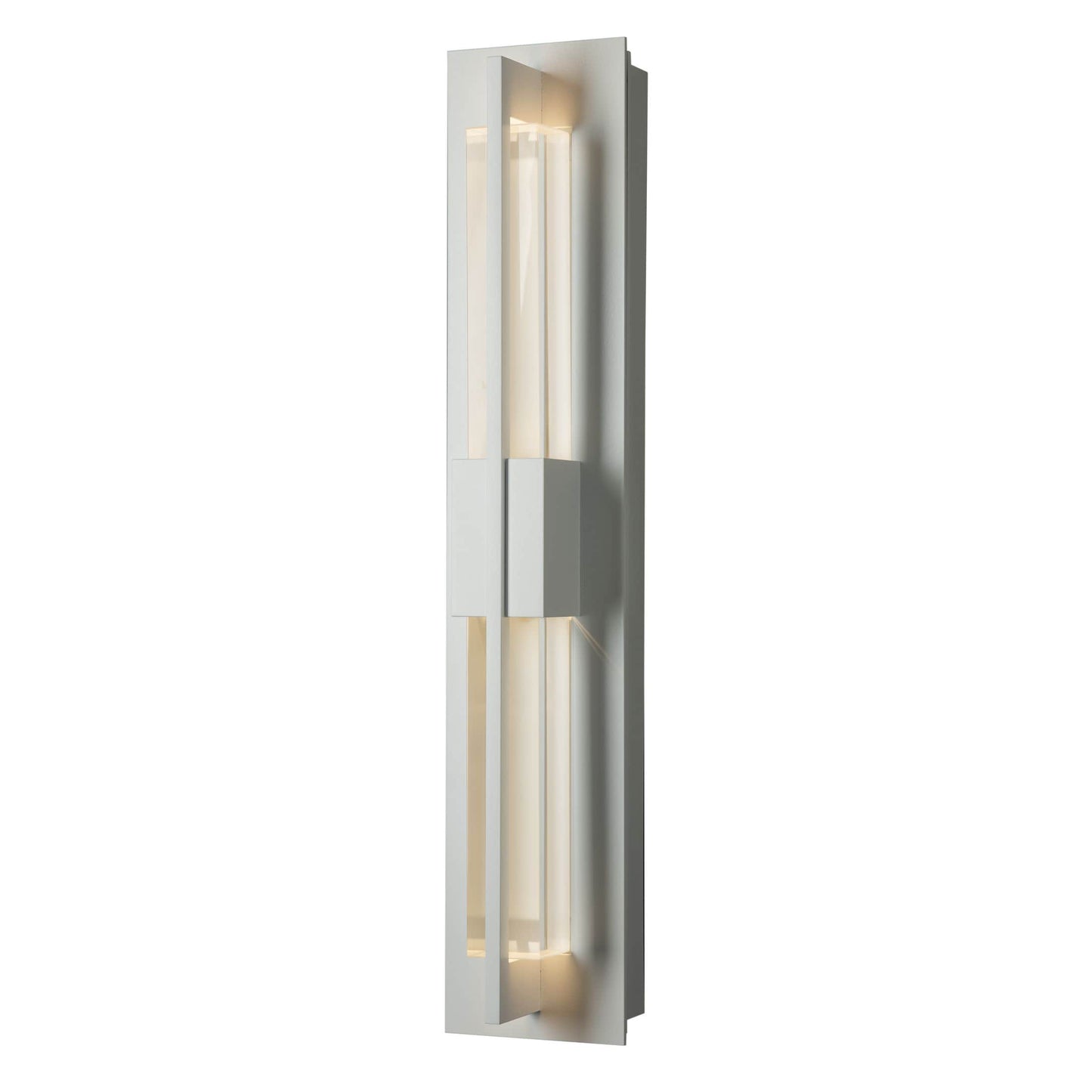Double Axis 2 Light 24" Tall LED Outdoor Wall Sconce with Customizable Glass Shade