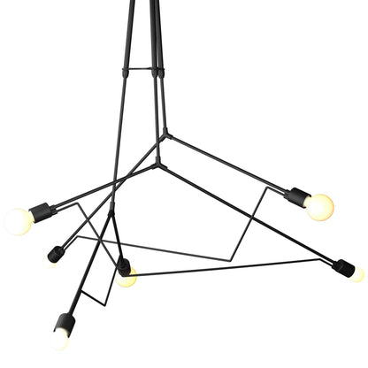 Divergence 6 Light 55" Wide Outdoor Abstract Multi Light Pendant