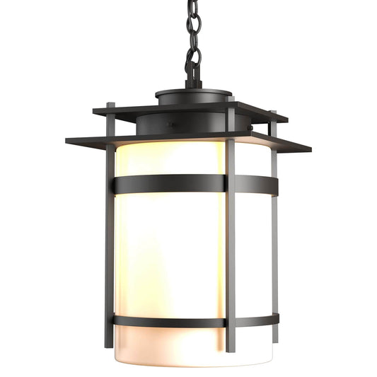 Banded 14" Wide Semi-Flush Outdoor Pendant