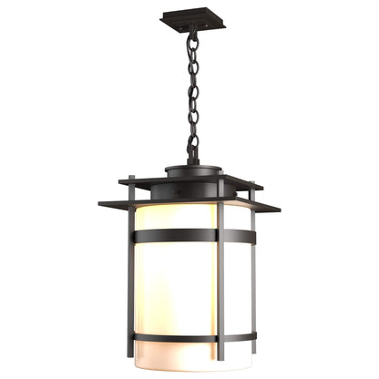 Banded 14" Wide Semi-Flush Outdoor Pendant