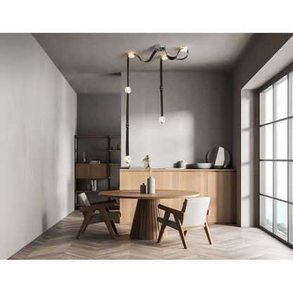 Hubbardton Forge SNAPS 58" Wide Multi Light Pendant