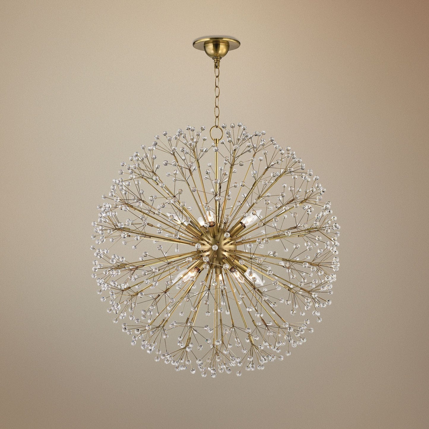 Hudson Valley Dunkirk 30" Wide Aged Brass Chandelier