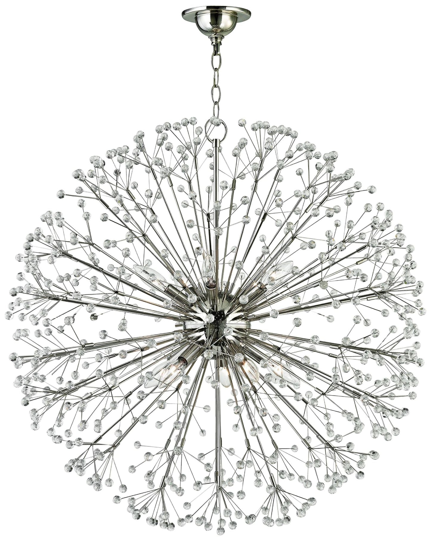 Hudson Valley Dunkirk 30" Wide Polished Nickel Chandelier