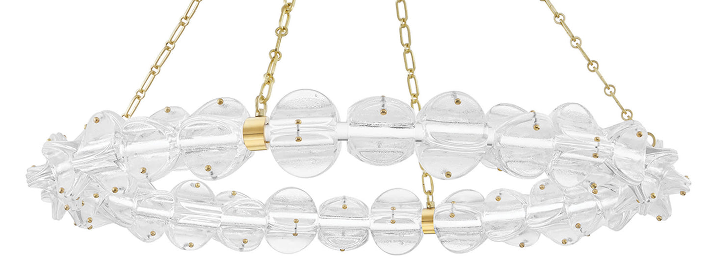 Lindley 40" Wide LED Ring Chandelier