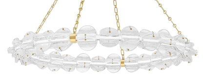 Lindley 40" Wide LED Ring Chandelier